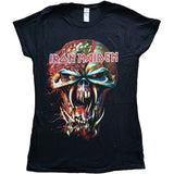 Iron Maiden Woman's T Shirt - Final Frontier Eddie Skinny
