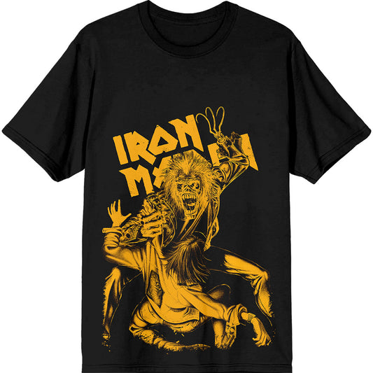 Iron Maiden T Shirt - No Prayer Claw Jumbo Yellow | Buy Now For 24.99