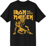 Iron Maiden T Shirt - Est. 1975 Claw Yellow Graphic | Buy Now For 24.99