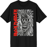 Iron Maiden T Shirt - Eponymous Face Red Logo | Buy Now For 24.99