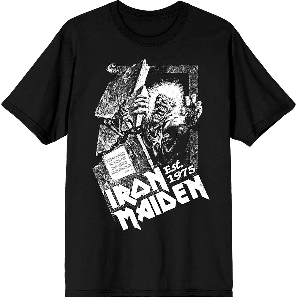 Iron Maiden T Shirt - Est. 1975 No Prayer Grave | Buy Now For 24.99
