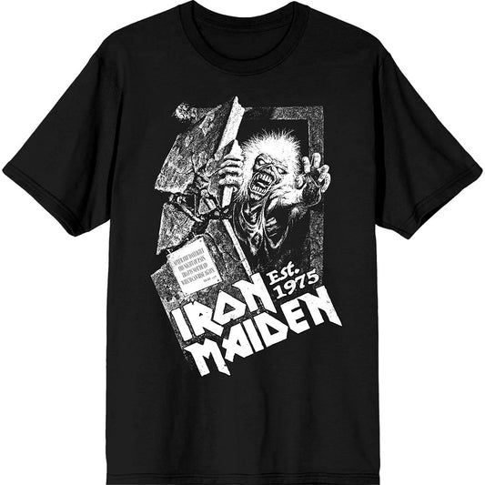 Iron Maiden T Shirt - Est. 1975 No Prayer Grave | Buy Now For 24.99