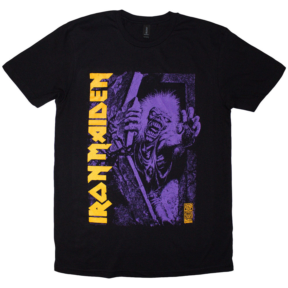 Iron Maiden T Shirt - Est. 1975 No Prayer Grave Purple | Buy Now For 24.99