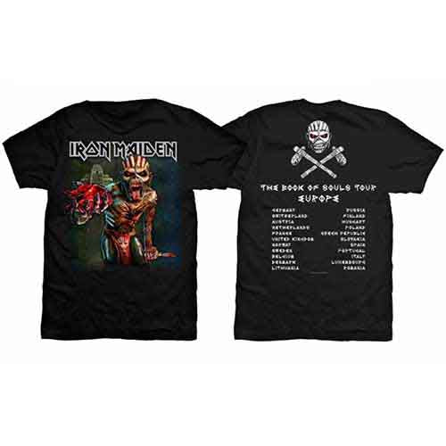 Iron Maiden T Shirt - BOS Euro Tour 2016