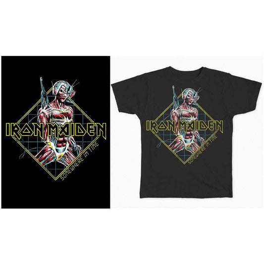 Iron Maiden T Shirt - Somewhere In Time Diamond