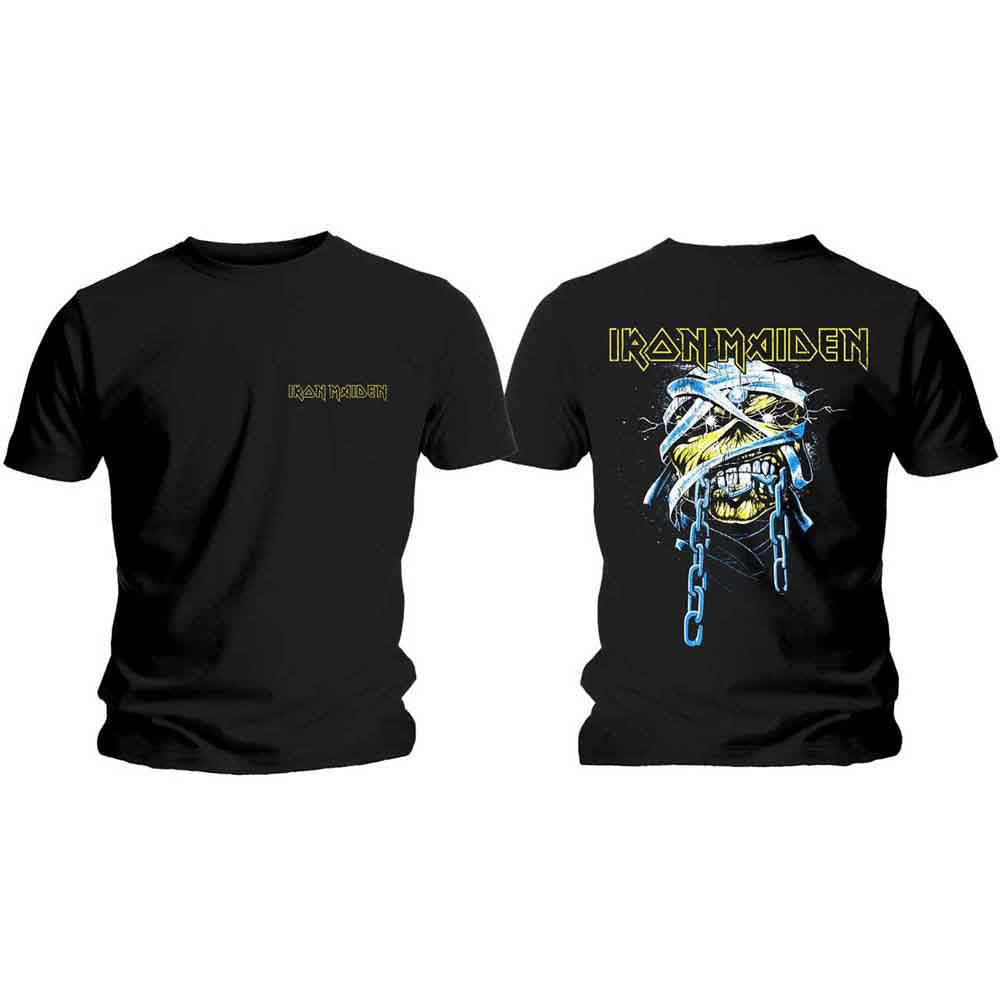 Iron Maiden T Shirt - Powerslave Head & Logo