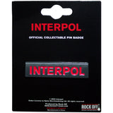 Interpol Pin - Badge - Text Logo