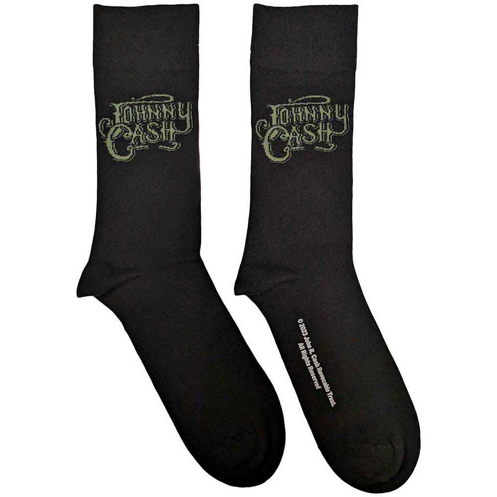 Johnny Cash Ankle Socks - Text Logo