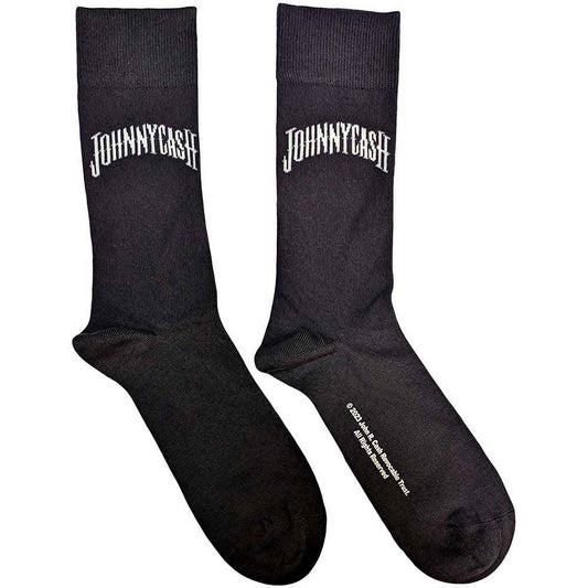 Johnny Cash Ankle Socks - Man In Black Logo