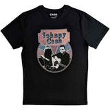 Johnny Cash T Shirt - Walking Guitar & Front On