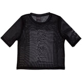Joy Division Women's Mesh Long Sleeve Crop Top - Unknown Pleasures