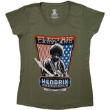 Jimi Hendrix Woman's T Shirt - Electric Ladyland