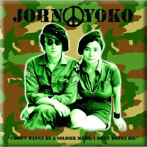 John Lennon Fridge Magnets - Back In Black | Buy Now For 9.99