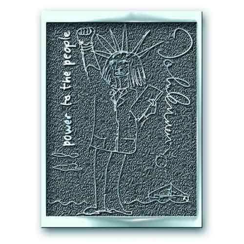 John Lennon Pin Badge - Power To The People HiChrome