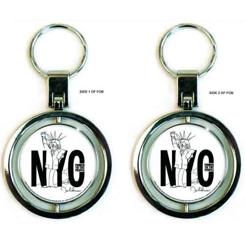 John Lennon Spinner Keychains - NYC