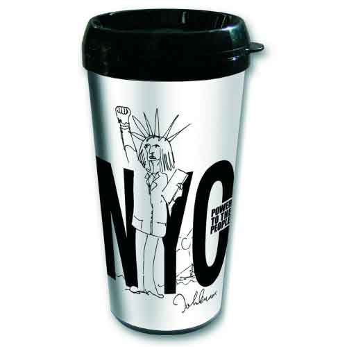 John Lennon Plastic Travel Mug - For You Blue/Long and Winding Road (Japan) | Buy Now For 9.99