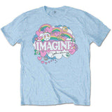 John Lennon T Shirt - Rainbows, Love & Peace