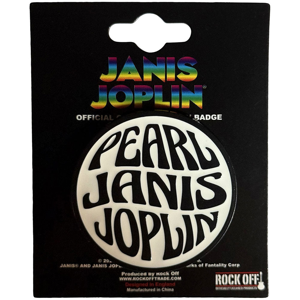Janis Joplin Pin Badge - Yesterday/The Night Before | Buy Now For 9.99