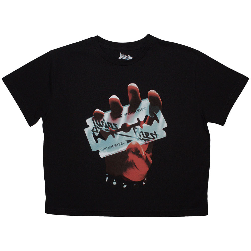 Judas Priest Women's Crop Top - British Steel | Buy Now For 24.99