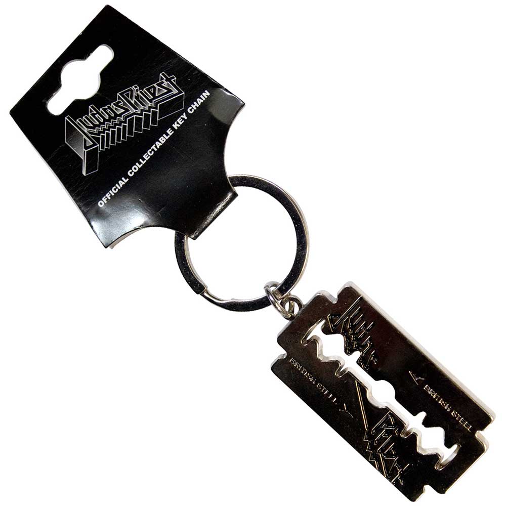 Judas Priest Standard Keychains - British Steel Razor Blade