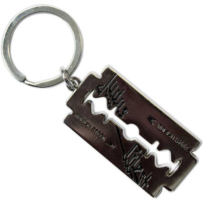 Judas Priest Standard Keychains - British Steel Razor Blade