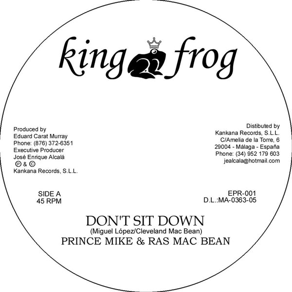 Prince Mike & Ras Macbean LP - Don't Sit Down