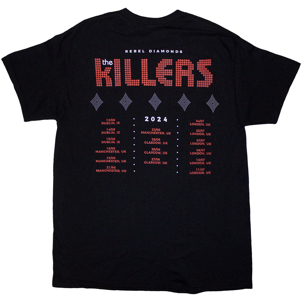 The Killers T Shirt - Tour '24 Rebel Diamonds