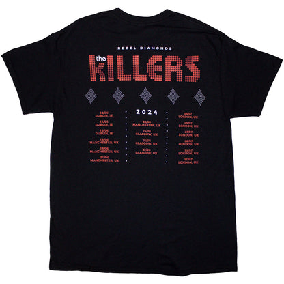 The Killers T Shirt - Tour '24 Rebel Diamonds