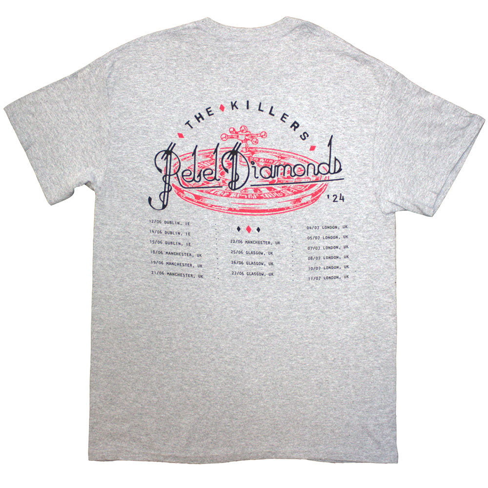 The Killers T Shirt - Tour '24 Roulette Wheel
