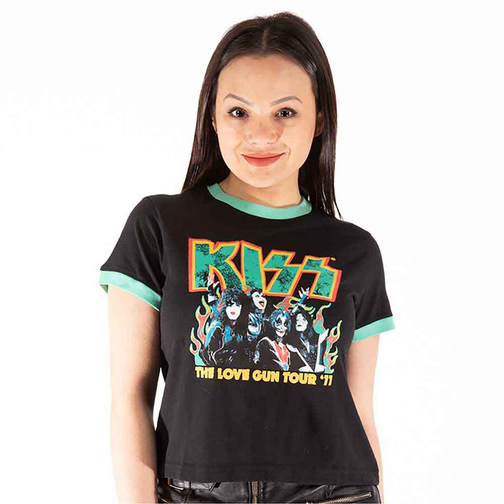 KISS Women's Crop Top - St Paddy'S Ringer | Buy Now For 24.99