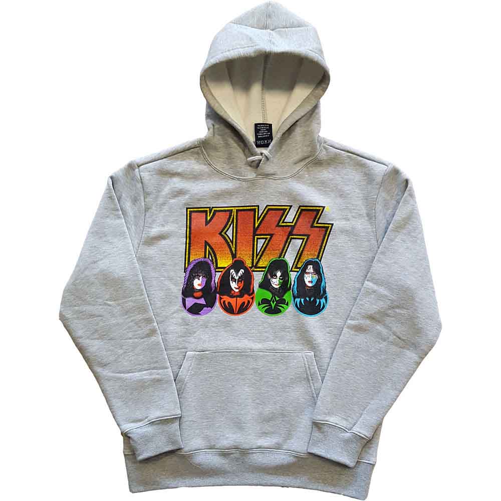 Kiss Pullover Hoodie - Logo, Faces & Icons