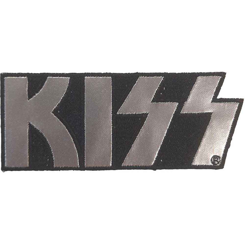 Kiss Patches Iron On - Chrome Logo