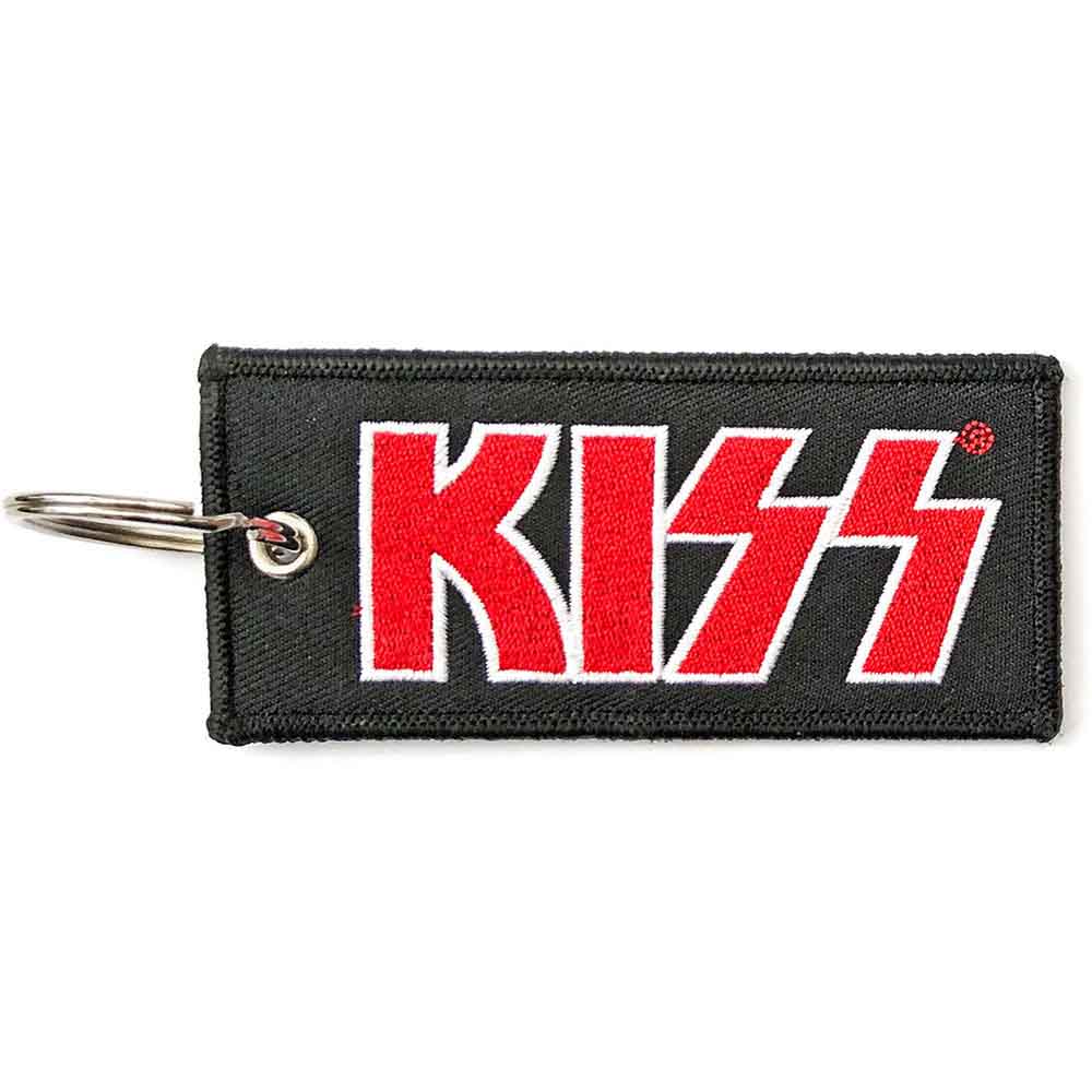 Kiss Patch Keychains - Red Logo