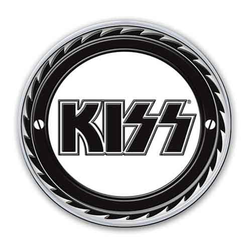 Kiss Pin Badge - Buzz Saw Logo
