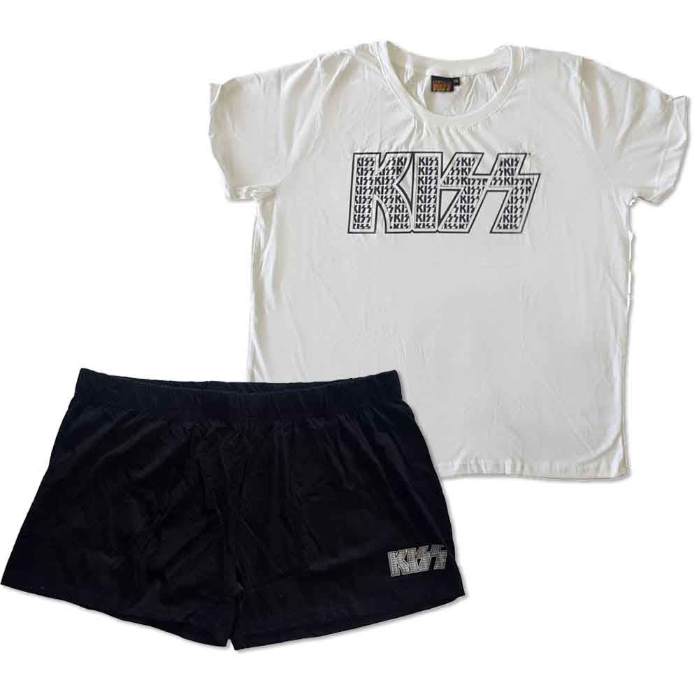 Kiss Women's Pyjamas - Logo Infill