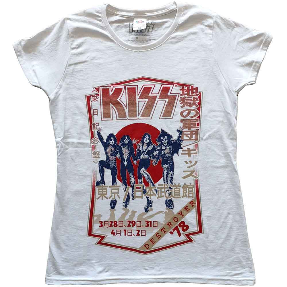 KISS Women's T Shirt - Destroyer Tour '78 | Buy Now For 24.99
