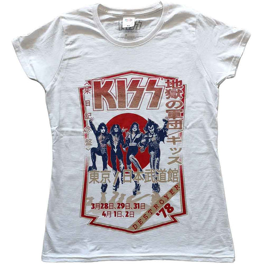 KISS Women's T Shirt - Destroyer Tour '78 | Buy Now For 24.99