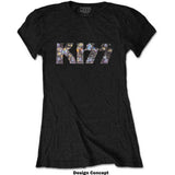 Kiss Women's T Shirt - Logo Diamante