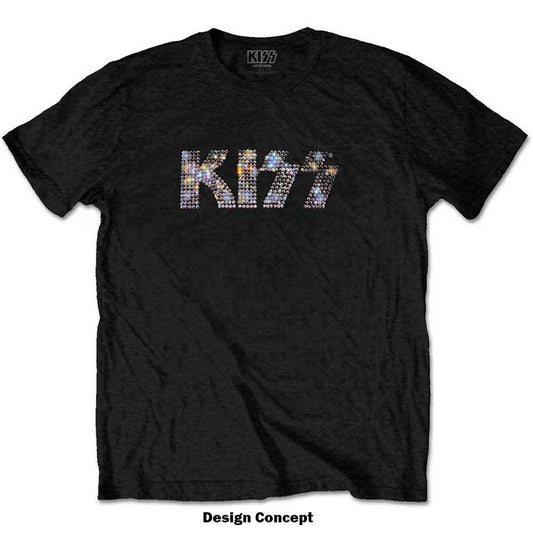 Kiss T Shirt - Logo Diamante