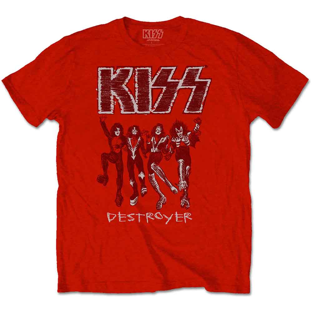 Kiss T Shirt - Destroyer Sketch