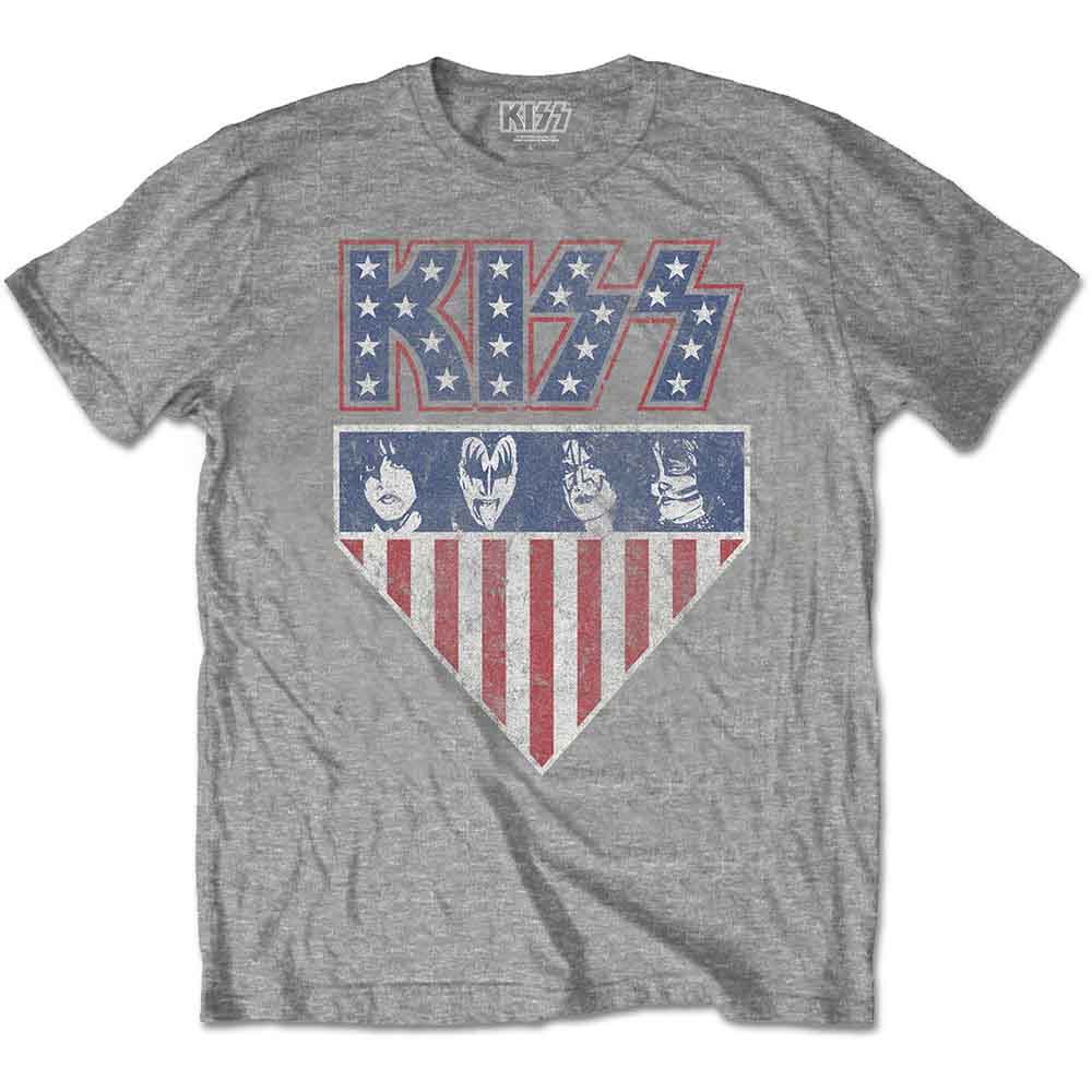Kiss T Shirt - Stars And Stripes