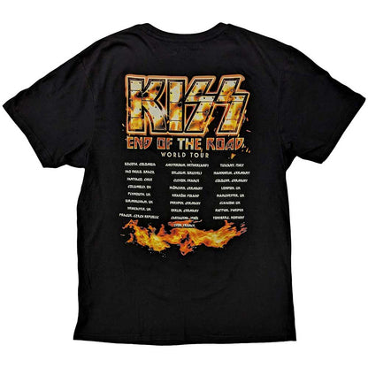 Kiss T Shirt - End Of The Road Tour Orange