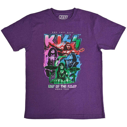 KISS T Shirt - End Of The Road Colour Pop
