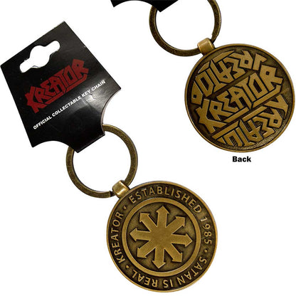 Kreator Standard Keychains - Satan Is Real Emblem