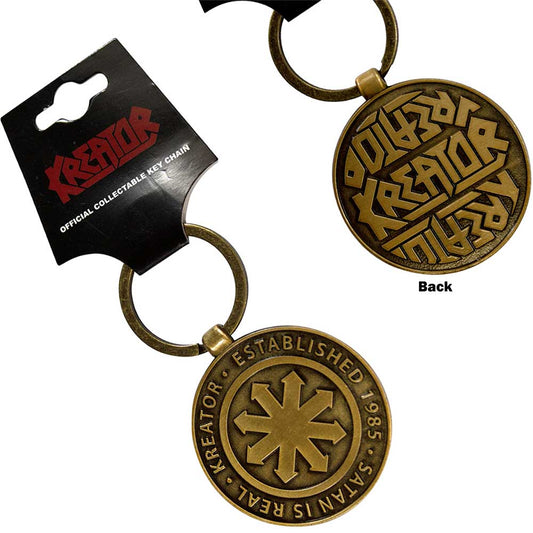 Kreator Standard Keychains - Satan Is Real Emblem