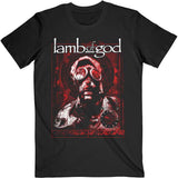 Lamb Of God T Shirt - Gas Mask Waves