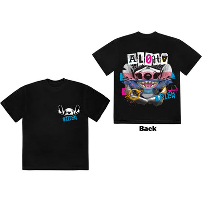 Disney T Shirt - Stitch Aloha Collage F&B | Buy Now For 24.99