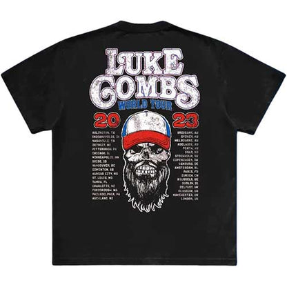 Luke Combs T Shirt - Tour '23 Skull