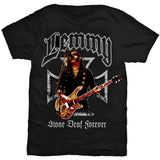 Lemmy T Shirt - Iron Cross Stone Deaf Forever