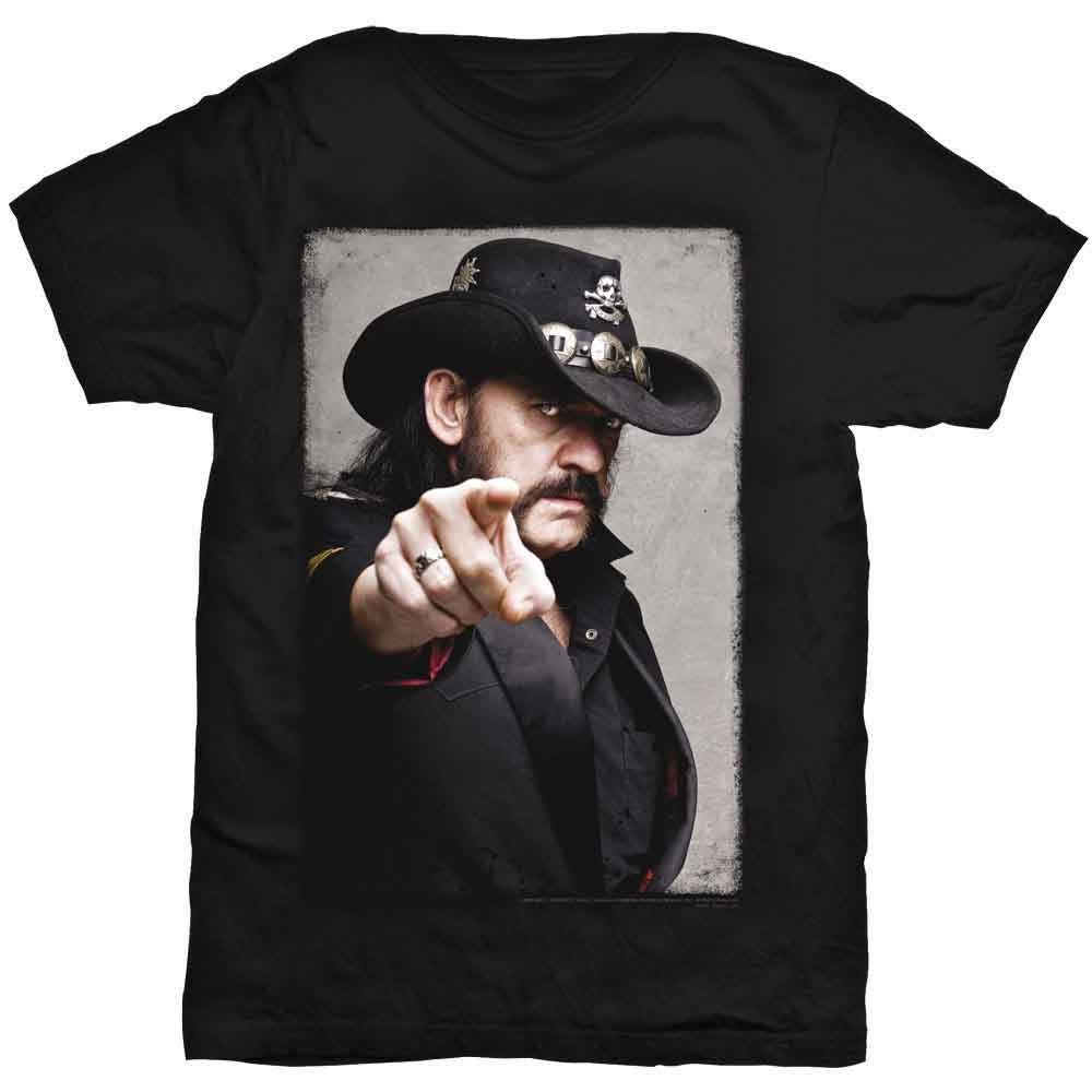 Lemmy T Shirt - Pointing Photo